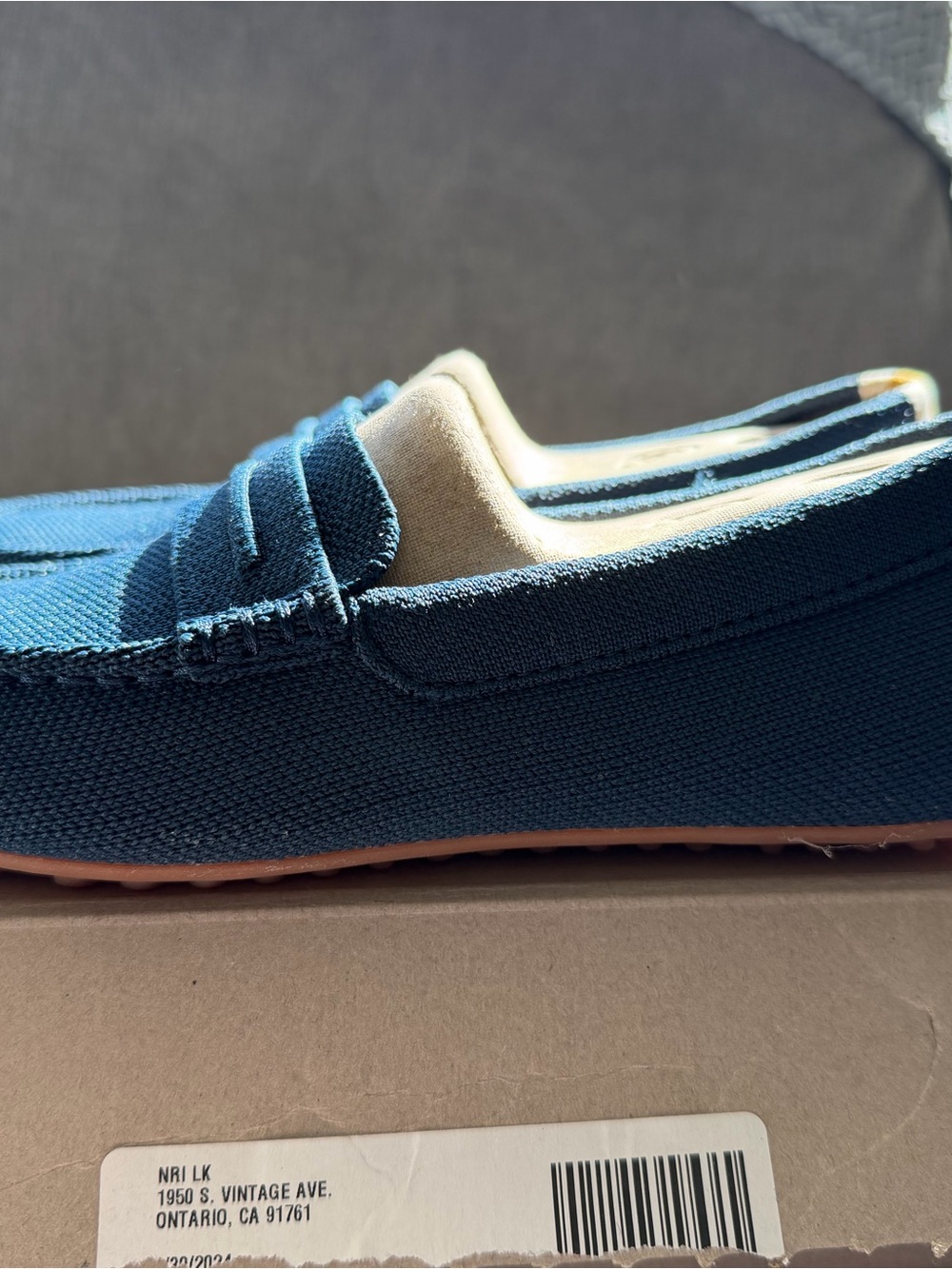 Rothy's Navy blue driving loafers *worn once * LIKE NEW * IN BOX - Picture 6 of 6